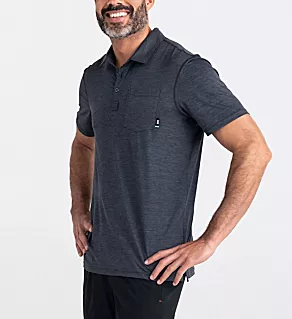 DropTemp All Day Cooling Polo Shirt Turbulence Heather M