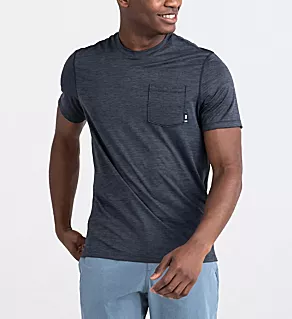 DropTemp All Day Cooling Pocket Tee Turbulence Heather S