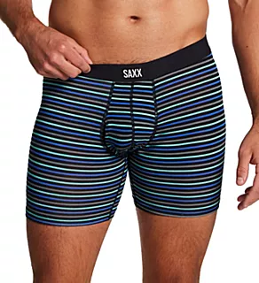 Vibe Xtra Super Soft Boxer Brief w/ Fly Gent's Stripe/Blue 2XL