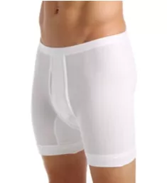 Double Rib 100% Cotton Hose Kurz Short Trunk WHT 5XL