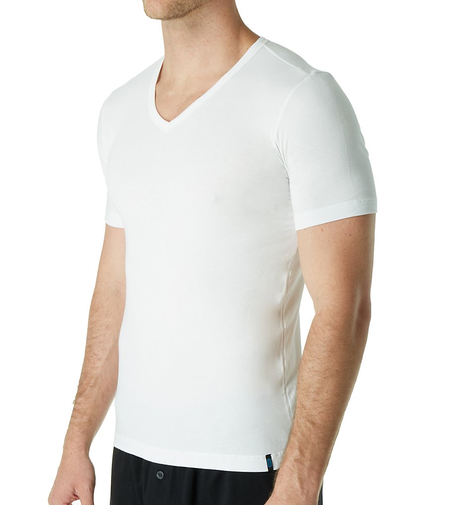 Schiesser 205429 95/5 V-Neck T-Shirt (White)
