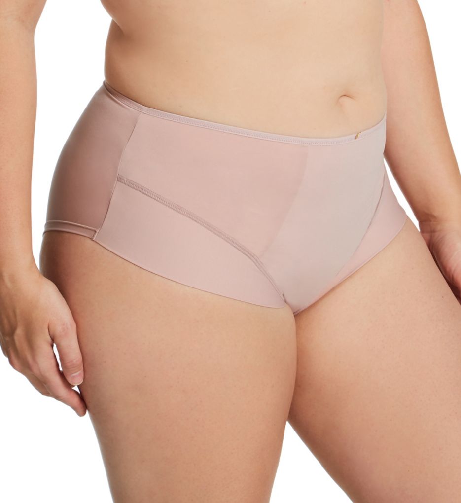 Sculptresse by Panache Women's Elegance High Waist Brief Panty in Beige | Plus Size Large | HerRoom.com
