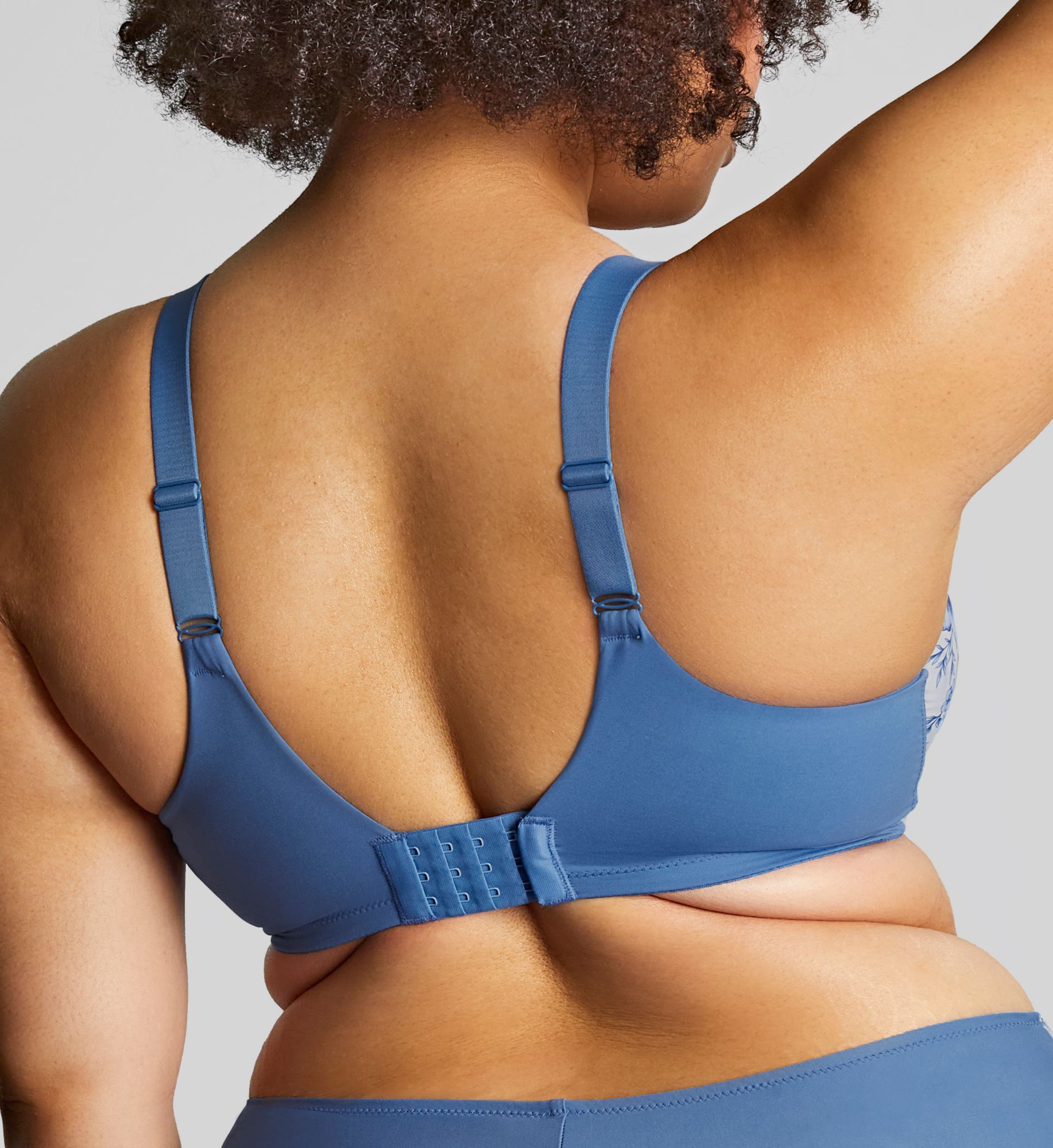 Sculptresse by Panache Bliss Full Cup Underwire Bra Blue Floral 40F  - Image 2