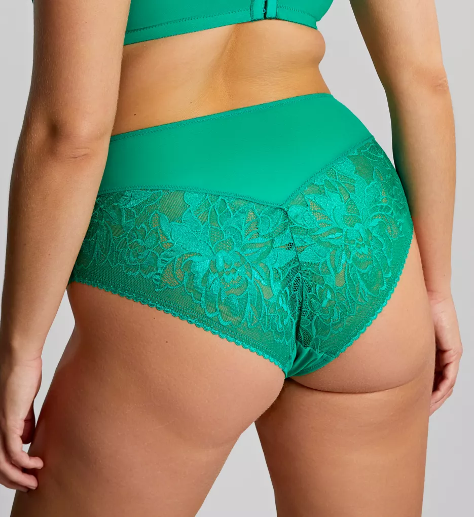 Dream High Waist Brief Panty Emerald L