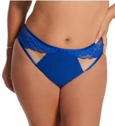 Josephine High Leg Brief Panty Cobalt/Latte M