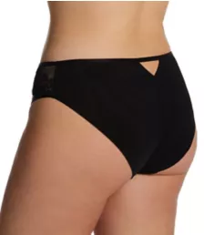 Josephine High Leg Brief Panty Black/Latte M