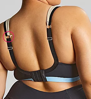 Upbeat Non Padded Sports Bra Black/Stone 36F