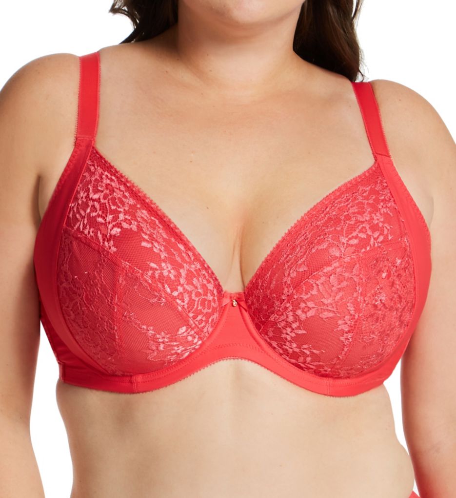 Sculptresse by Panache : Sculptresse by Panache 9586 Roxie Plunge Convertible Underwire Bra (Hot Coral 46FF)