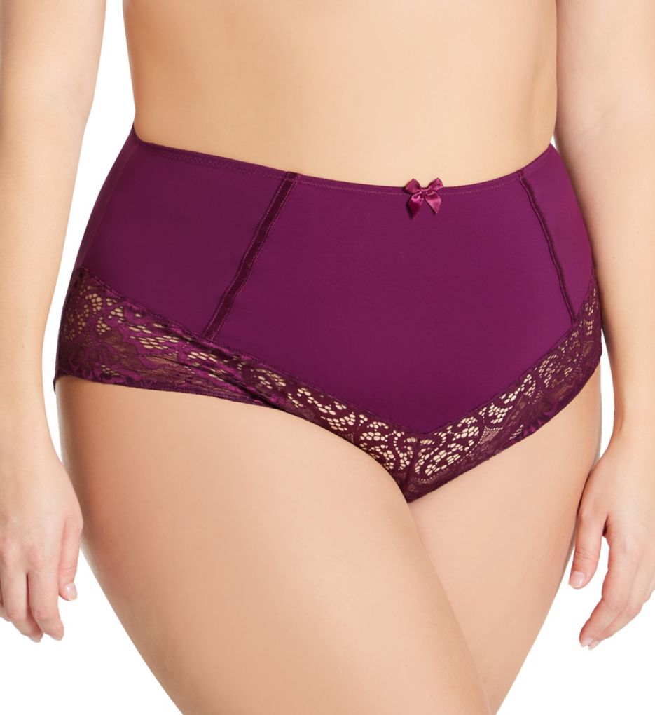 Sculptresse by Panache : Sculptresse by Panache 9684 Estel High Waist Brief Panty (Damson 2X)