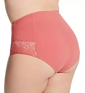 Estel High Waist Brief Panty Coral XL