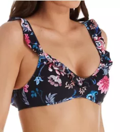 Winter Garden Ruffle Bralette Bikini Swim Top