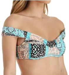 Moroccan Moon Off The Shoulder Bikini Swim Top