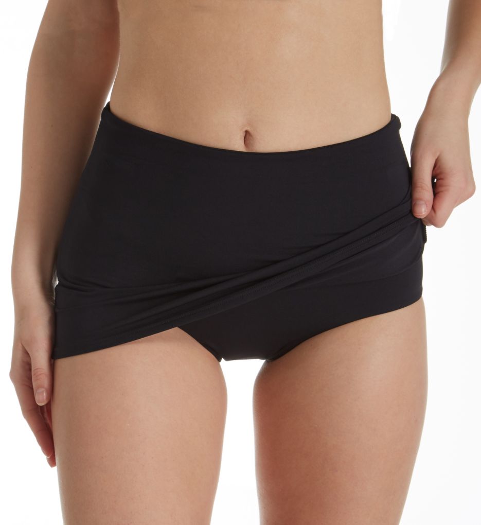 Active High Waisted Skirted Brief Swim Bottom-cs1