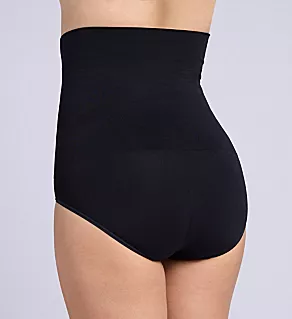 Slim Waister High Waisted Brief Black L