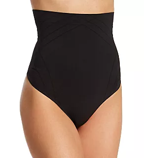 Feel Good Fashion High Waisted Thong Black M