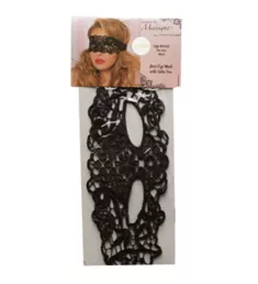 Lace Eye Mask with Satin Ribbon Ties