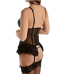 Victorian Lace Bustier And Thong Set