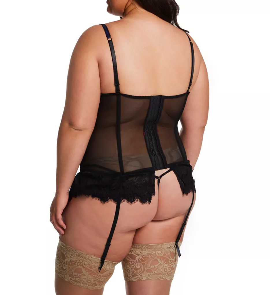 Plus Victorian Lace Bustier And Thong Set