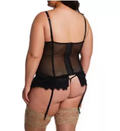 Plus Victorian Lace Bustier And Thong Set