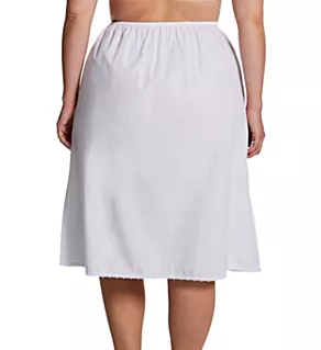 Plus Cool Cottons 25 Inch Half Slip White 1X