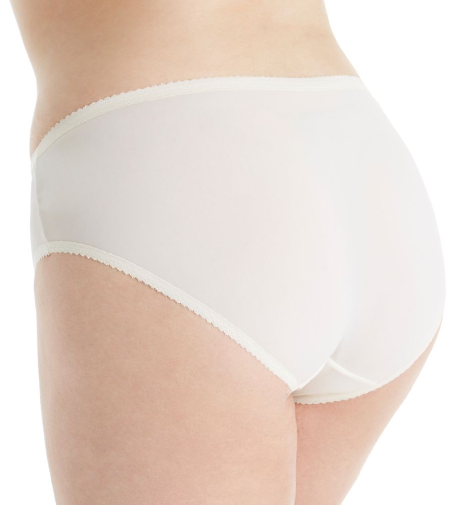 Shadowline Plus Size Women's Nylon Hidden Elastic Hipster Panty 3-Pack