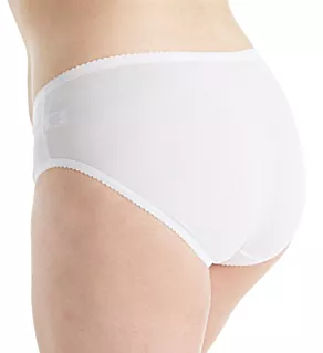 Plus Size Spandex Hipster Panty White 1X