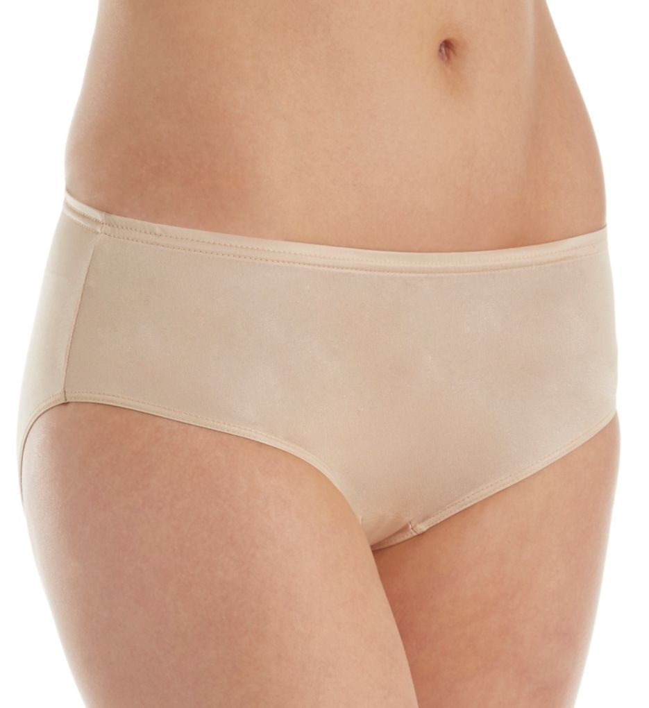 Shadowline Women's Nylon Hidden Elastic Hipster Panty in Beige | Size 6 | HerRoom.com