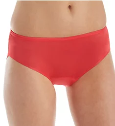 Nylon Hidden Elastic Hipster Panty Red 5