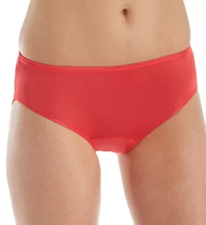 Nylon Hidden Elastic Hipster Panty Red 5
