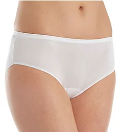 Nylon Hidden Elastic Hipster Panty White 5
