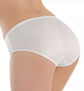 Nylon Hidden Elastic Hipster Panty White 5