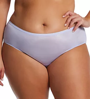 Plus Nylon Hidden Elastic Hipster Panty Peri Frost 8