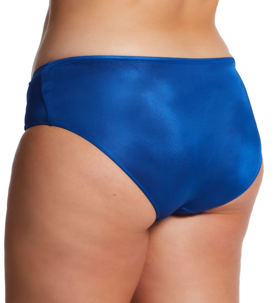 Shadowline Plus Nylon Hidden Elastic Hipster Panty Navy 11  - Image 2