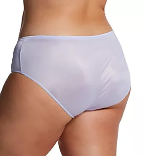Plus Nylon Hidden Elastic Hipster Panty Peri Frost 8