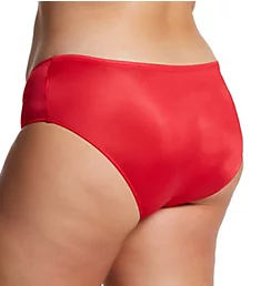 Plus Nylon Hidden Elastic Hipster Panty Red 8
