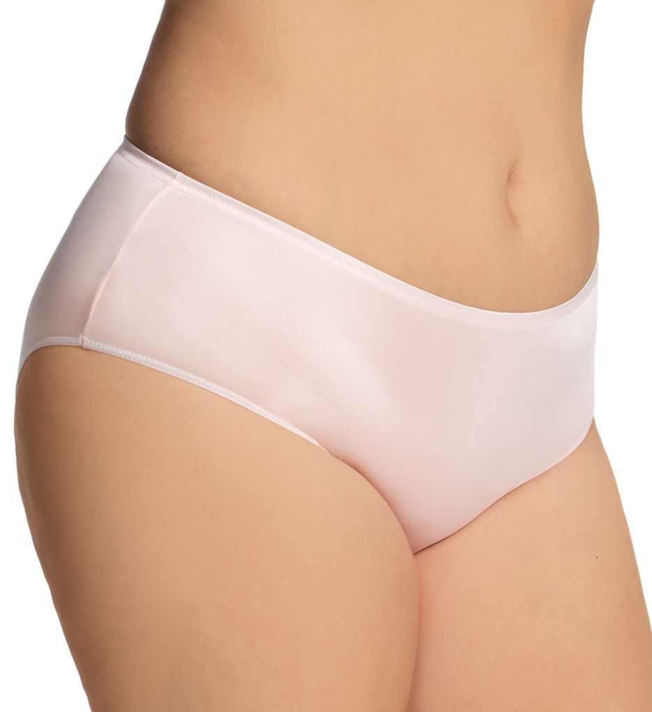 Shadowline Plus Nylon Hidden Elastic Hipster Panty Blush 11  - Image 1