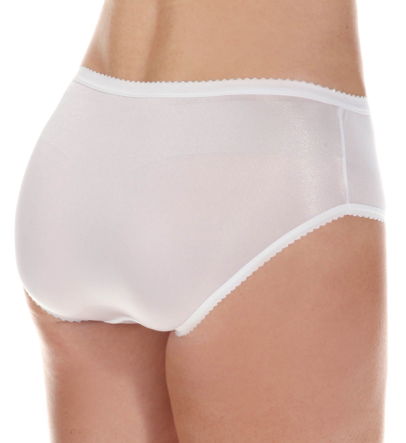 Shadowline Nylon Classics Hipster Panty White 7  - Image 2