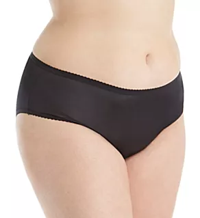 Plus Size Nylon Classics Hipster Panty Black 8