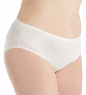 Plus Size Nylon Classics Hipster Panty Ivory 8