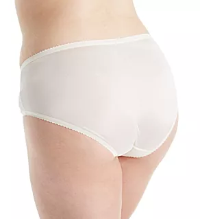Plus Size Nylon Classics Hipster Panty Ivory 8