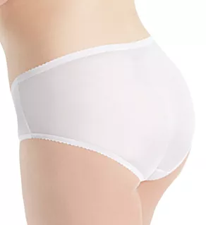 Plus Size Nylon Classics Hipster Panty White 8