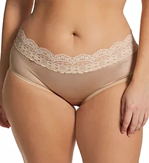 Plus Size Lace Contour Hipster Panty Nude 9