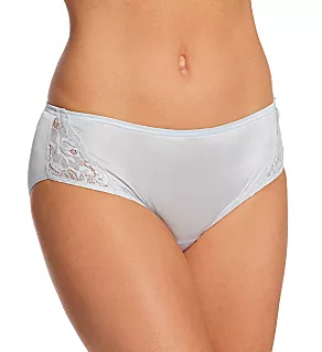 Plus Size Nylon Hipster Panty With Lace Silver 8