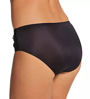 Plus Size Nylon Hipster Panty With Lace Black 8