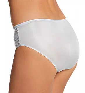 Plus Size Nylon Hipster Panty With Lace Silver 8