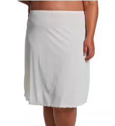 Plus 25 Inch Flare Daywear Half Slip Ivory 1X