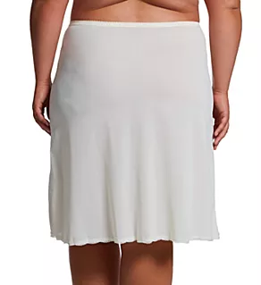Plus 25 Inch Flare Daywear Half Slip Ivory 1X