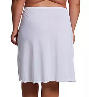 Plus 25 Inch Flare Daywear Half Slip White 1X