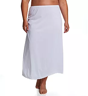 Plus 36 Inch Flare Daywear Half Slip White 1X
