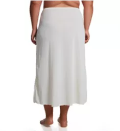 Plus 36 Inch Flare Daywear Half Slip Ivory 1X